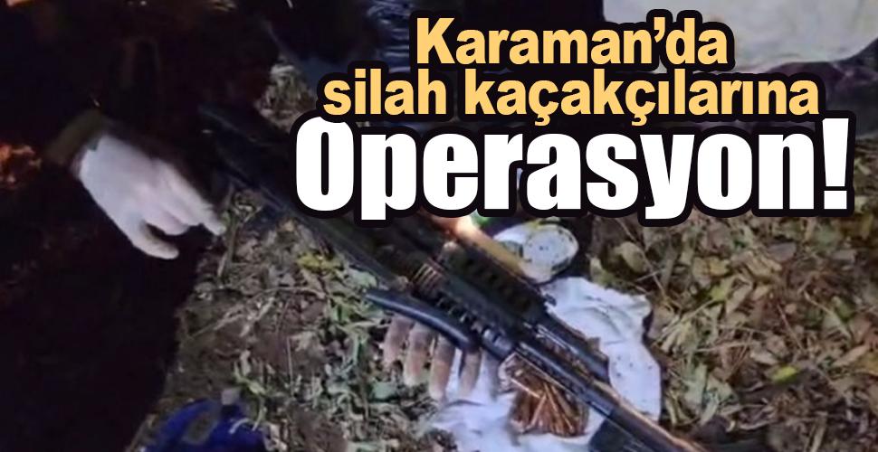Karaman’da çalıntı ve kaçak silah operasyonu: 1 gözaltı