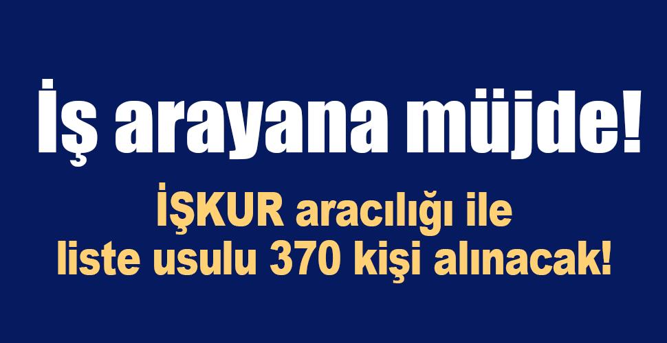 Karaman'da İŞKUR aracılığı ile 370 işçi alınacak