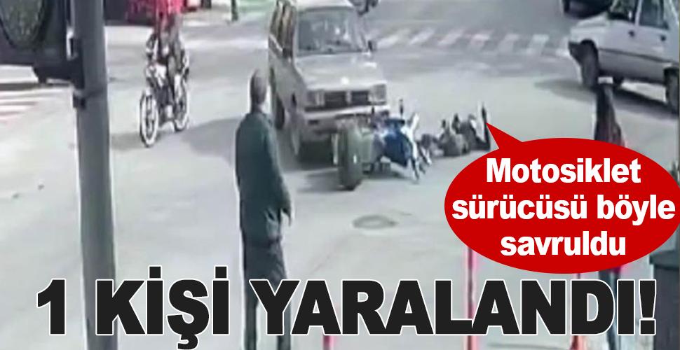 Karaman'da otomobil ile motosiklet çarpıştı: 1 kişi yaralandı
