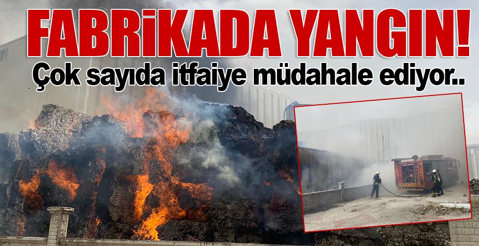 Karaman'da fabrikada yangın!