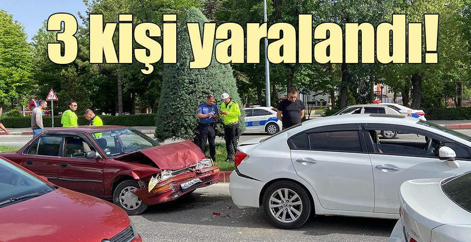 Karaman’da trafik kazası: 3 yaralı